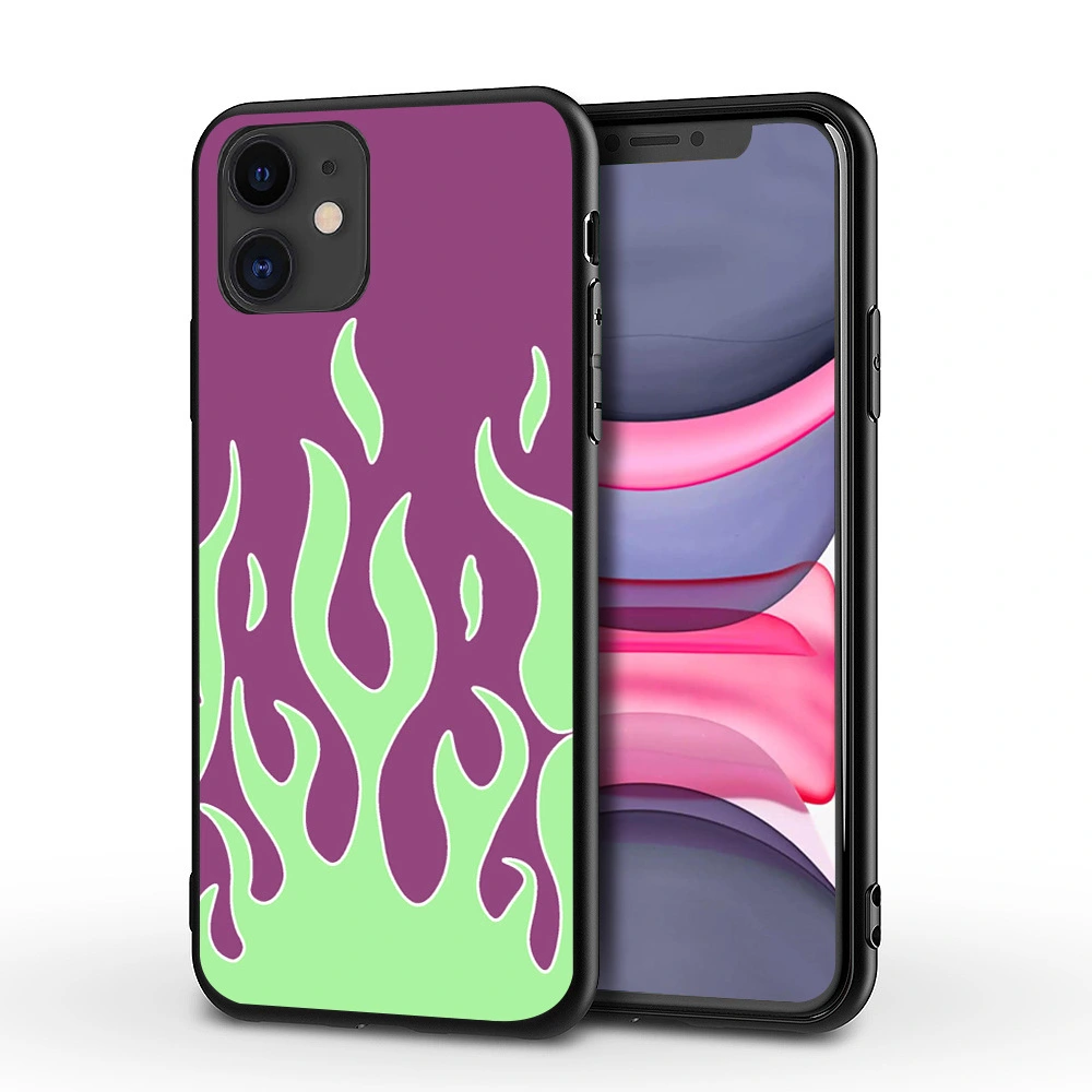 Compatible with Apple, Suitable for iPhone12 fashion flame phone case