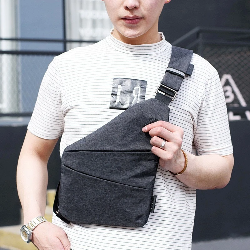 Men's Thin Inclined Shoulder Bag