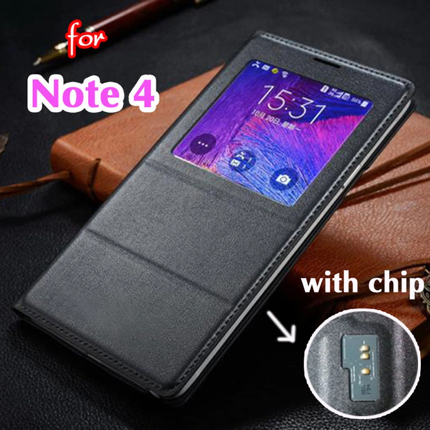 Smart cover for clamshell windows for Samsung note4