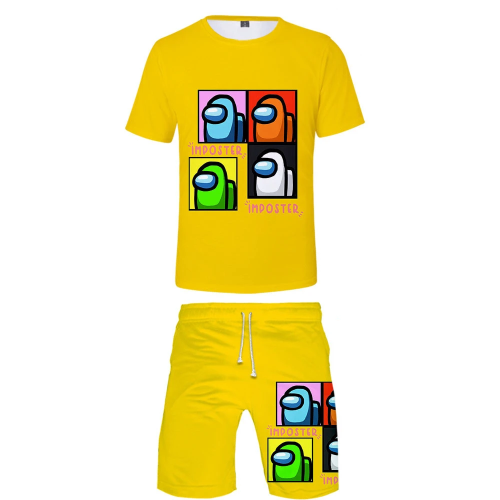 Among Us 3D Digital Printing Short Sleeve Shorts For Men And Women