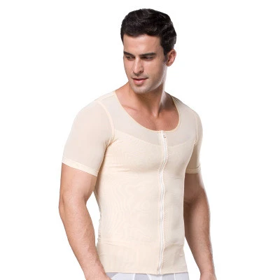 Men's corset stretch mesh