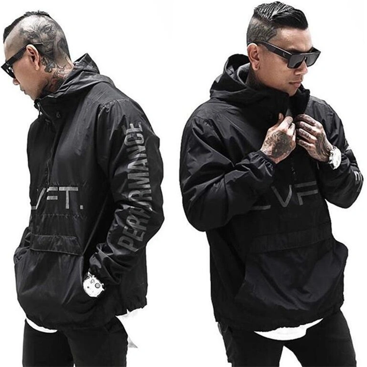 Pullover sweater men's sports top hooded casual hoodie jacket