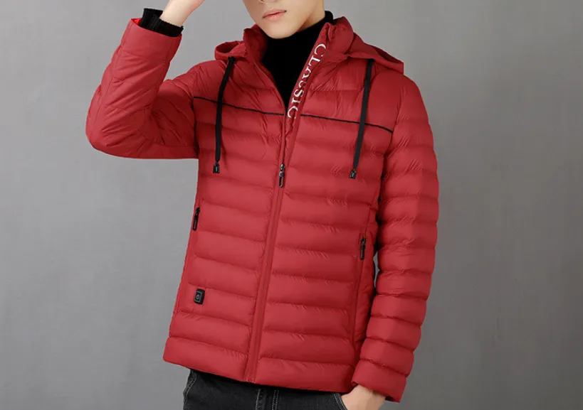 Heated cotton coat male