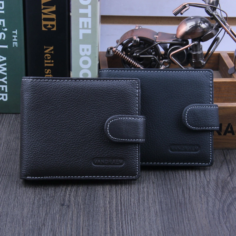 Foreign trade for men's wallet, real skin, short money, back to ancient times, buckle US dollar buckles to sell Wallet