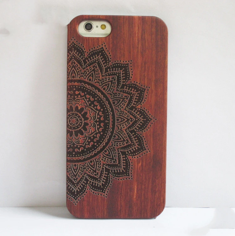 Woodcarving mobile phone case