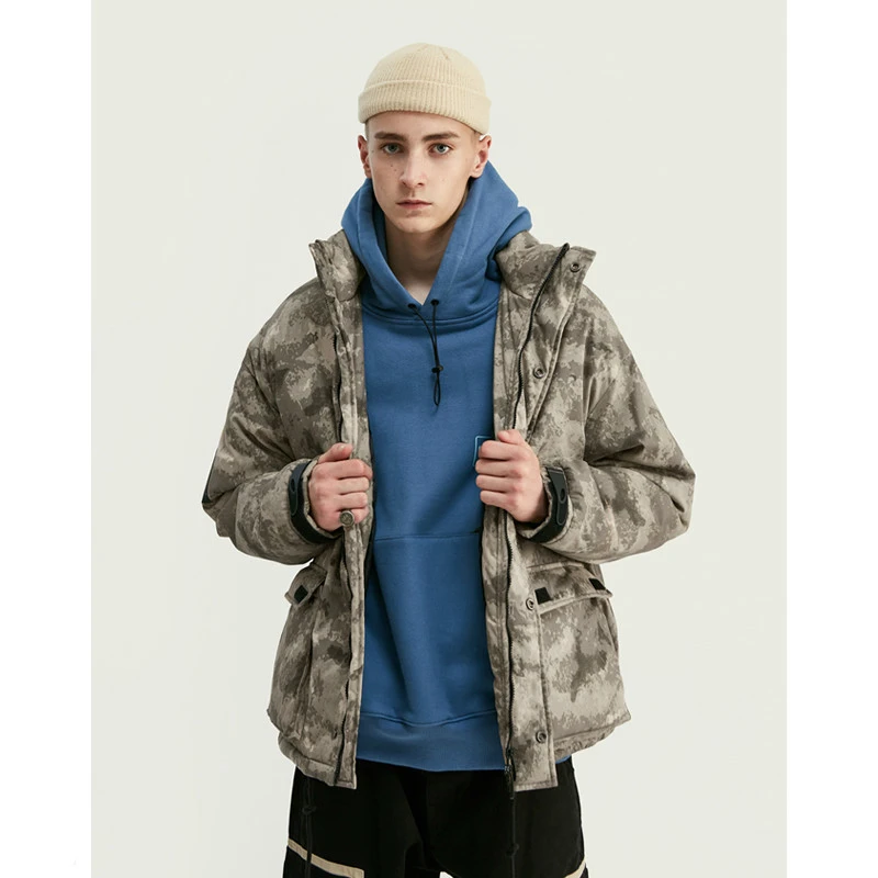 Tide brand military style camouflage men's padded coat