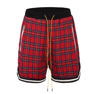 Scottish tartan stitching shorts