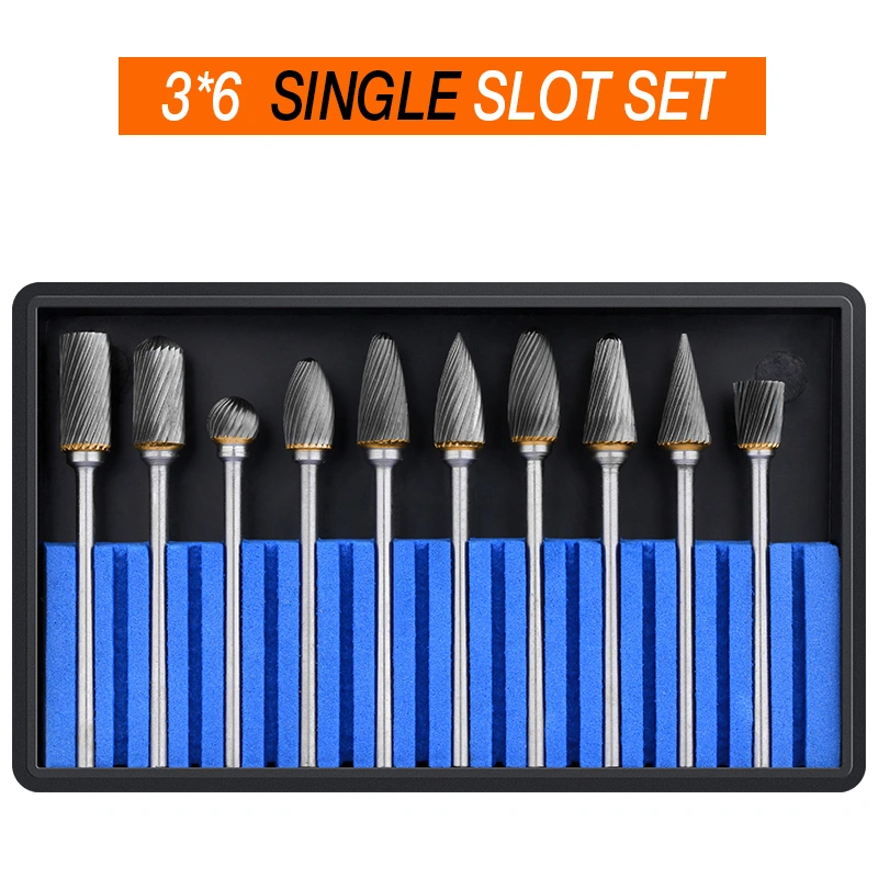 10 sets of 3*6 tungsten steel grinding head