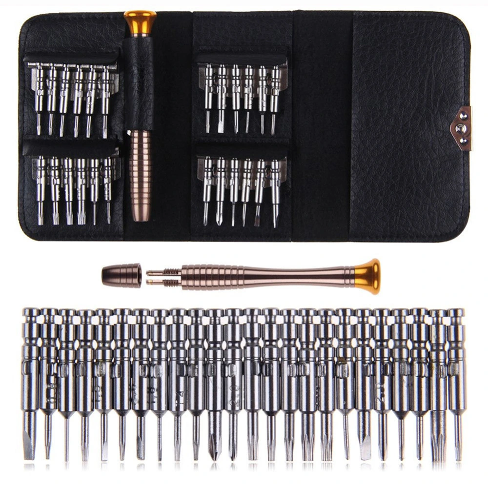 25 multifunctional leather 1 screwdriver setmobile phone notebook maintenance tools