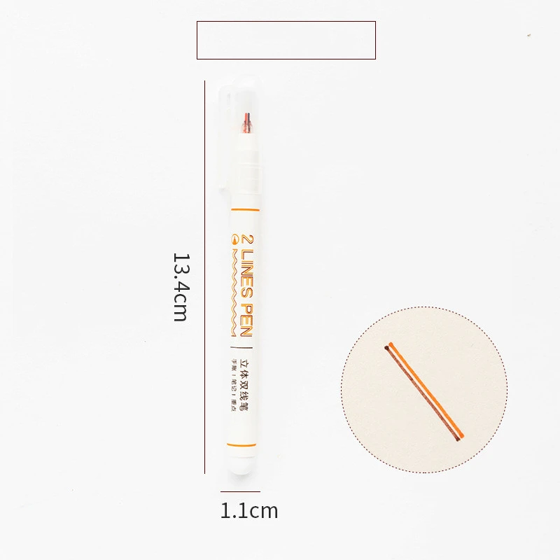 Students Use Two-Color Hand Account Pen To Mark Key Highlighter