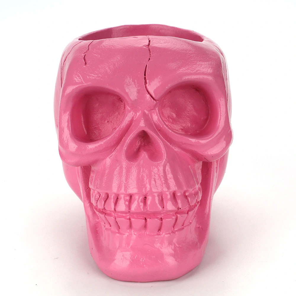 Skull head beauty tool storage tube