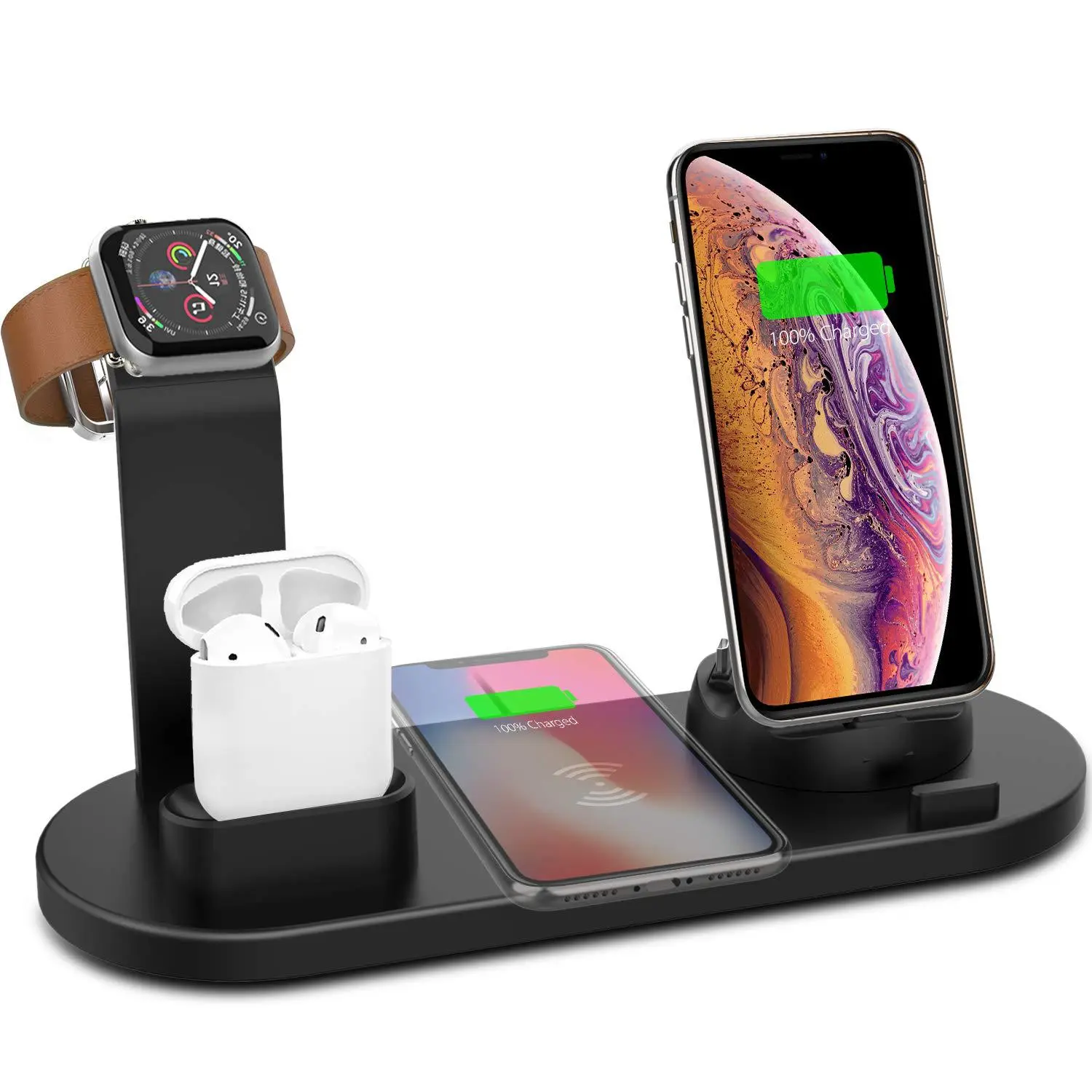 Compatible Suitable For  4 In 1 Wireless Charging Stand