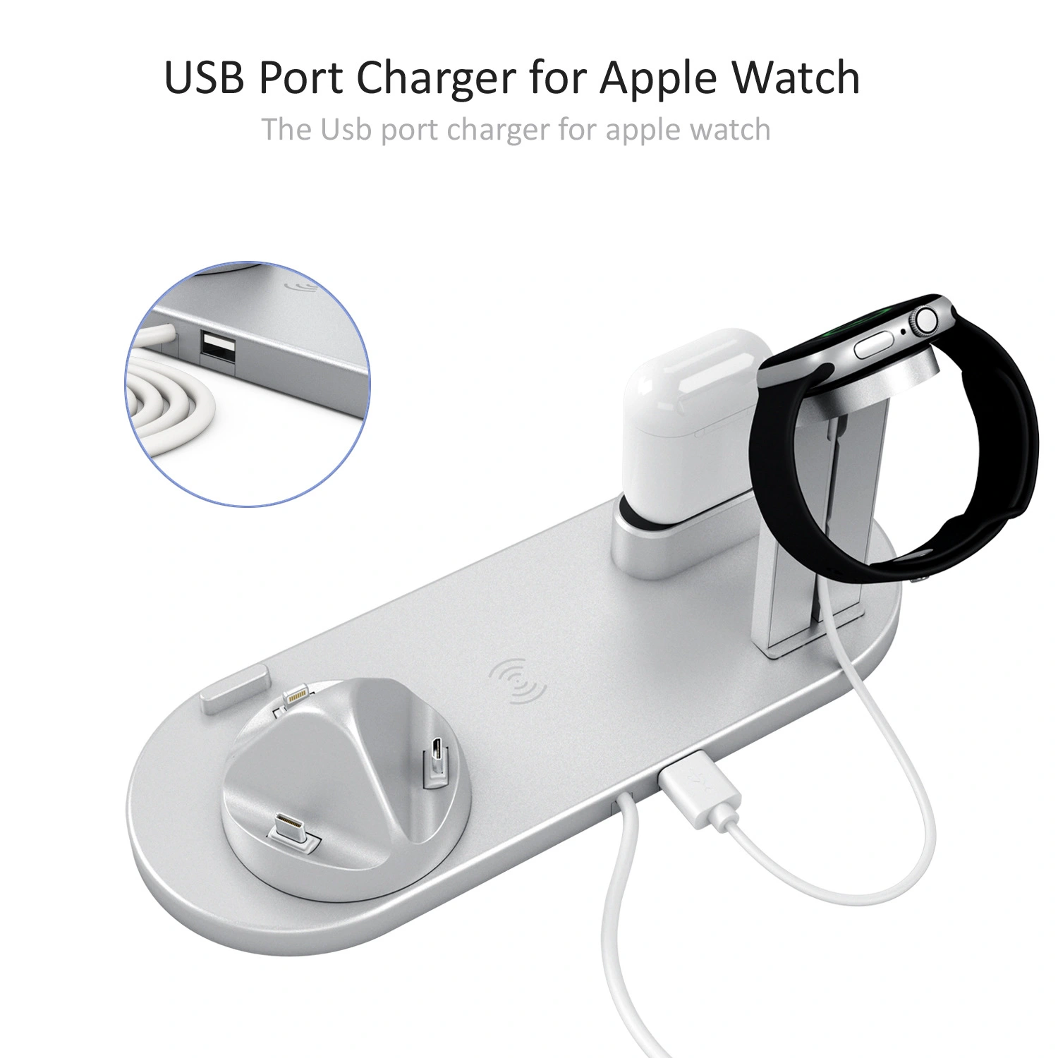 Compatible Suitable For  4 In 1 Wireless Charging Stand