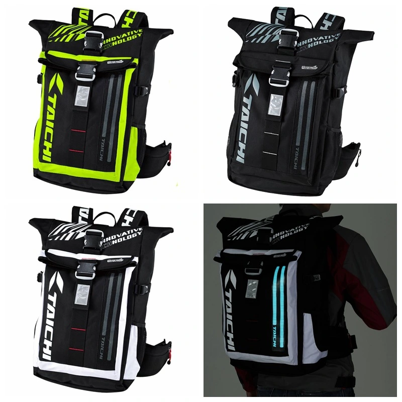 Motocross Rider Riding Racing Bag RSB272 With LED Night Light Cold Light More Waterproof - Backpack