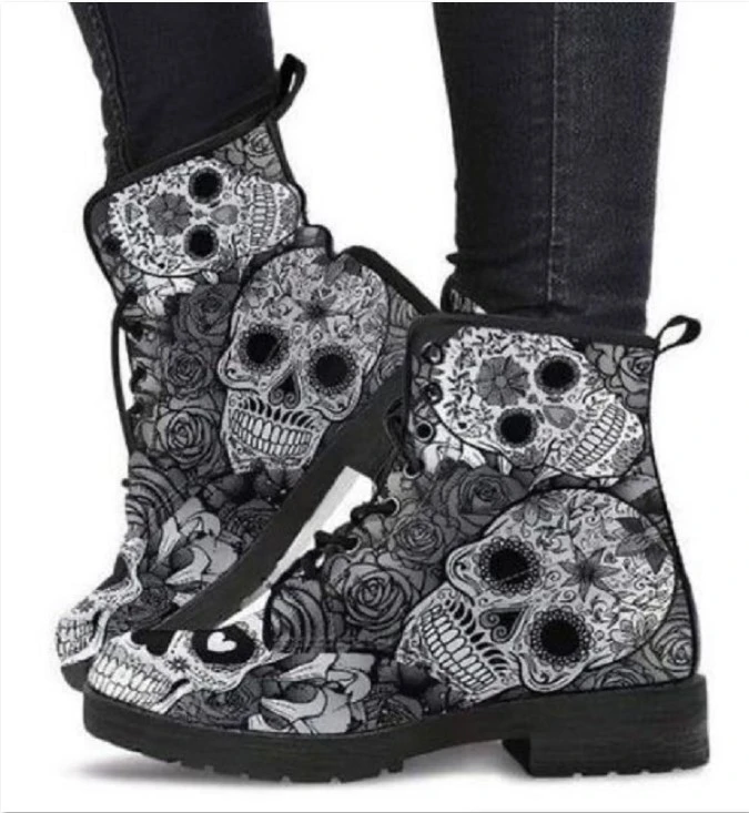 Amazing Skulls Women's Boots