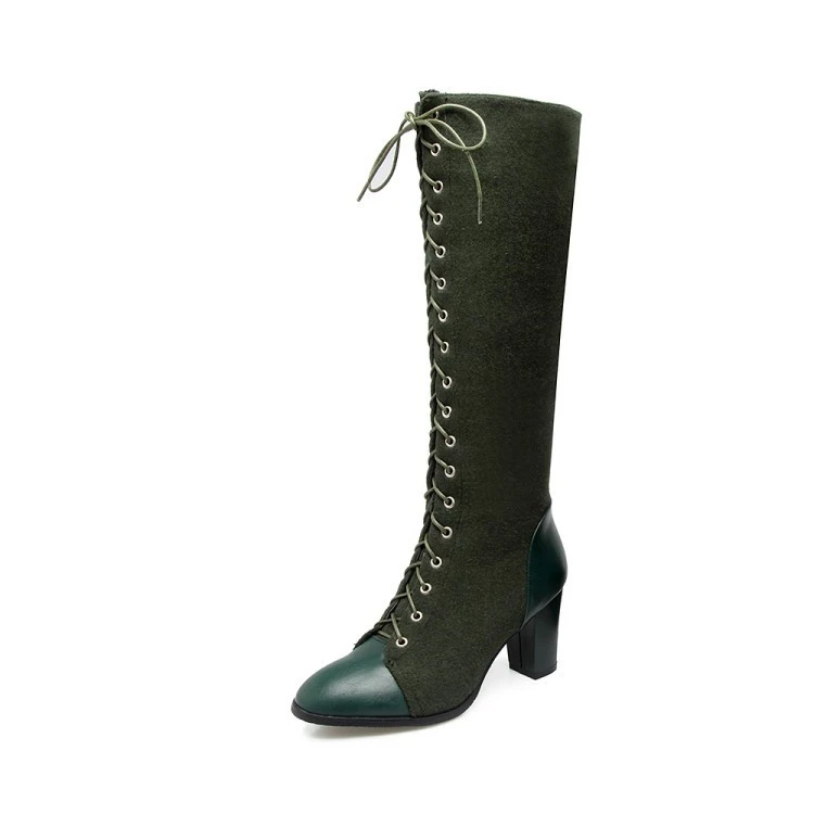 High heel pointed toe boots