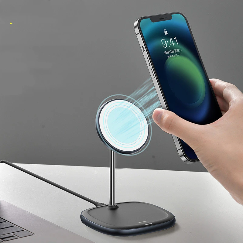 Compatible with Apple , Swan Magnetic Desktop Stand Wireless Charger