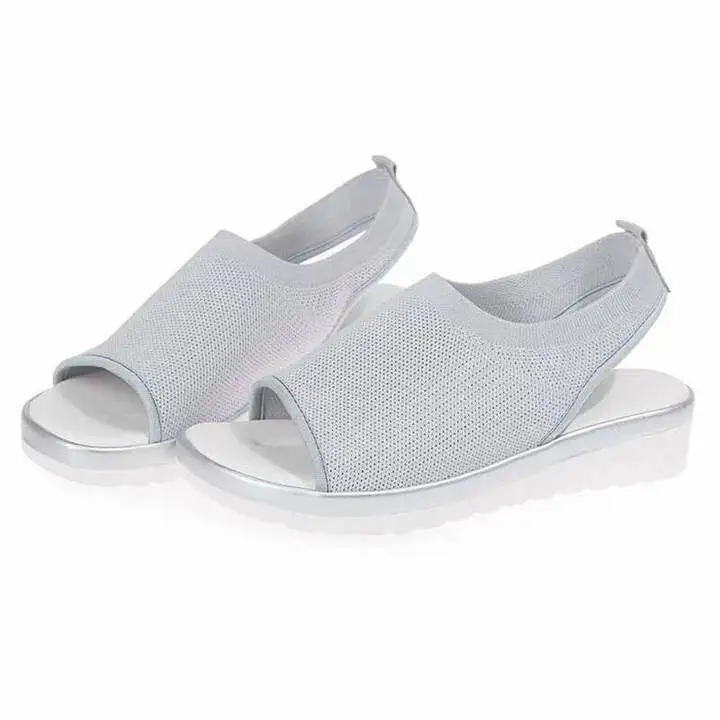Flying woven flat fish mouth sandals