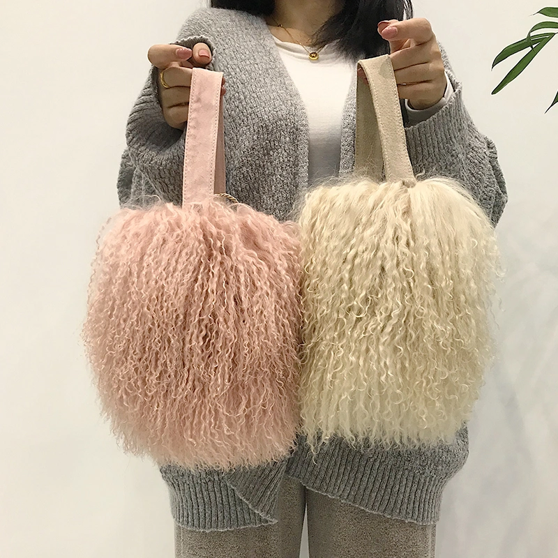 Plush and lovely fur bag