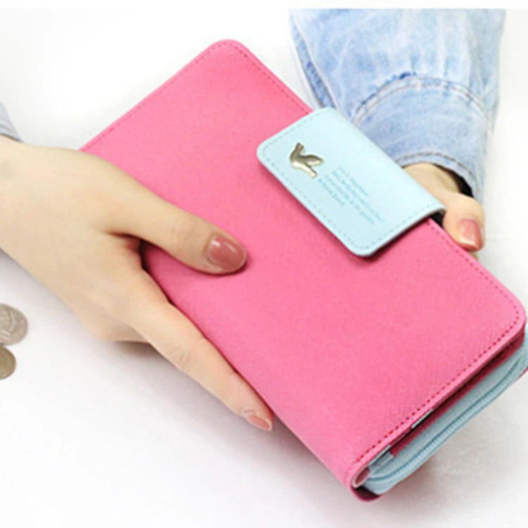 Long wallet women's zero purse with large capacity bird kits holding new handbag