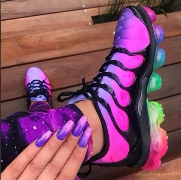 Soft Sole Transparent Sneakers Women's Baseball Single Shoes Running Shoes