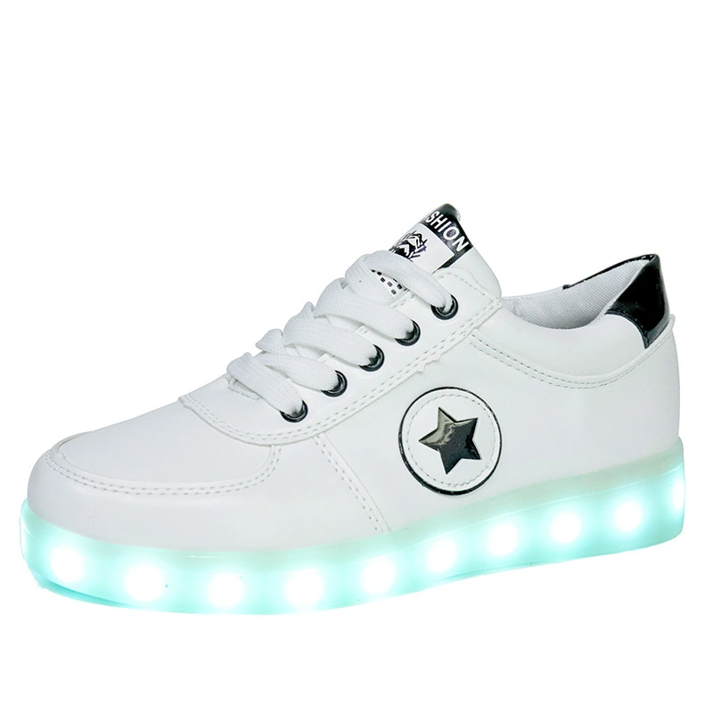 Korean Version Of All-Match USB Charging Student Sandals Platform Luminous Shoes