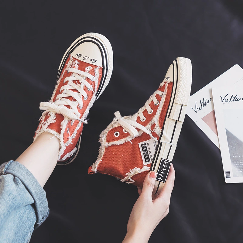 Popular all-match girls canvas shoes