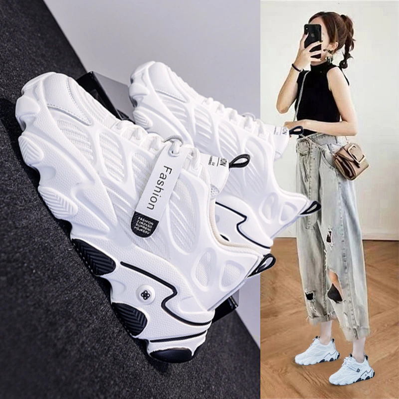 Women's sneakers with thick soles
