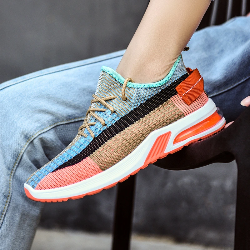 Ladies running casual sports flying shoes