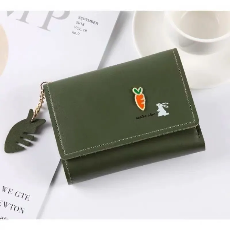New Style Short Wallet Women Tri Fold Multifunctional Small Wallet