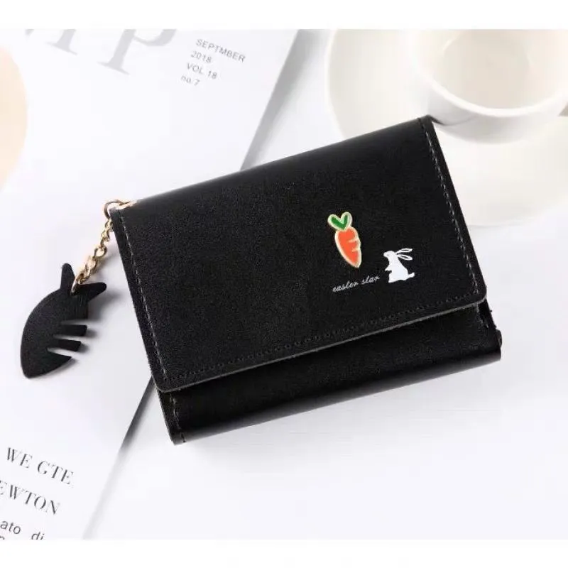 New Style Short Wallet Women Tri Fold Multifunctional Small Wallet