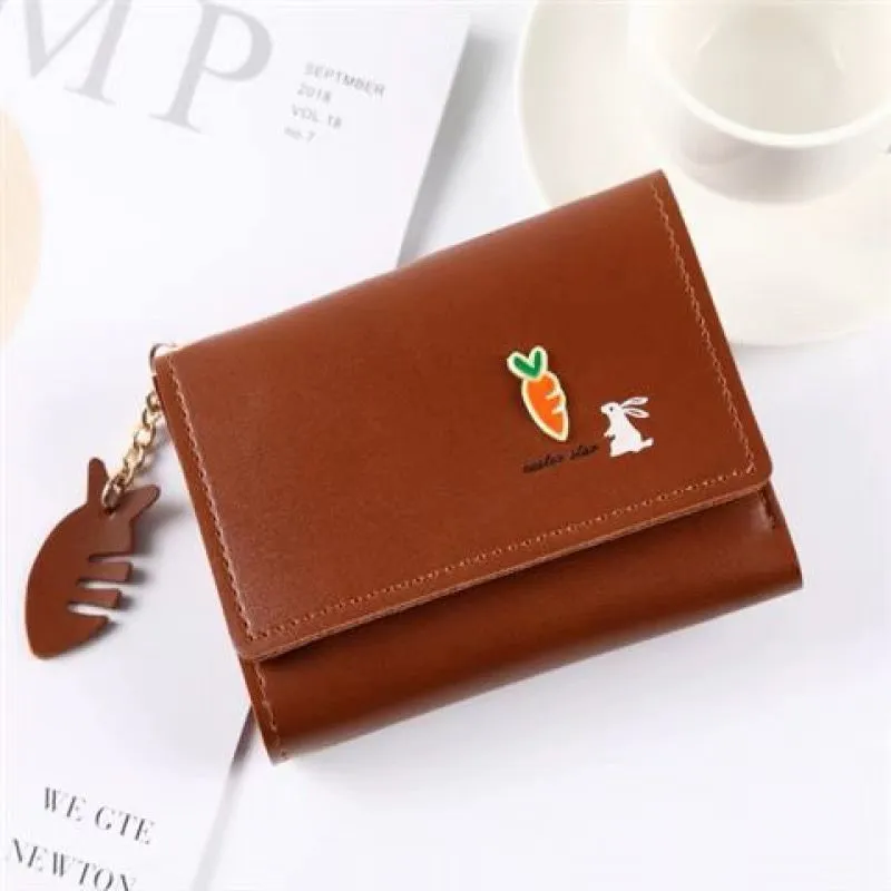 New Style Short Wallet Women Tri Fold Multifunctional Small Wallet