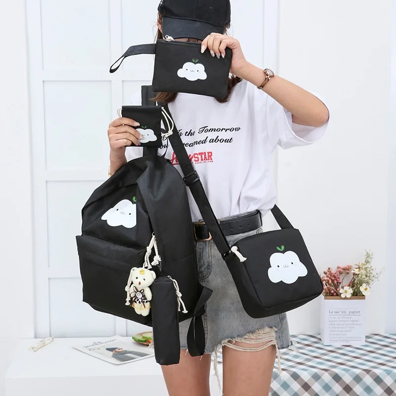  New Fashion Nylon Backpack Schoolbags
