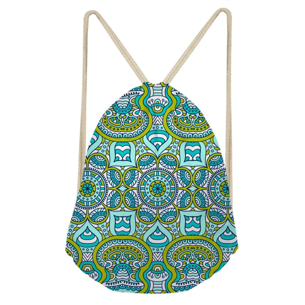 Bohemian drawstring bag