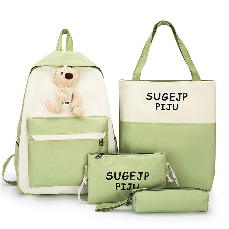 Student schoolbag four-piece set