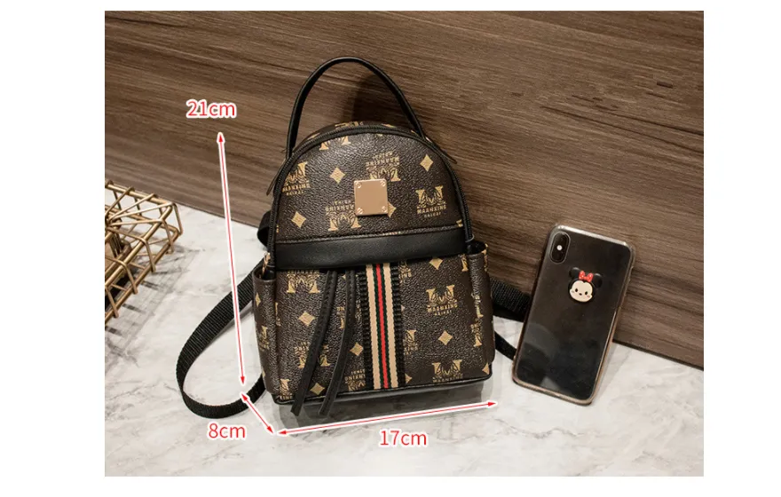 Face New Letter Digital Print Backpack Fashion Leisure