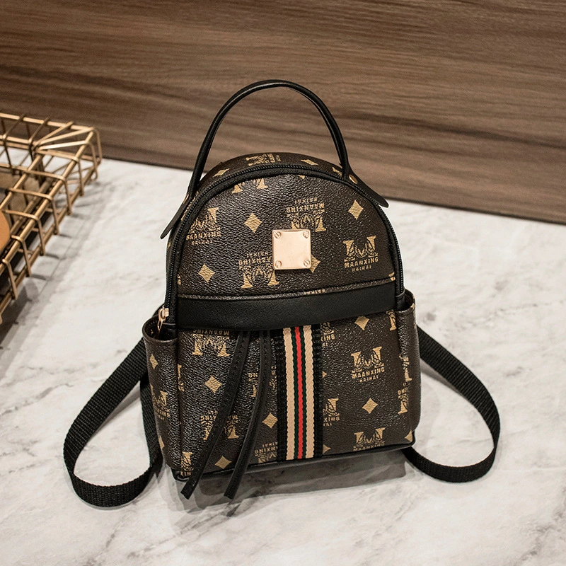 Face New Letter Digital Print Backpack Fashion Leisure