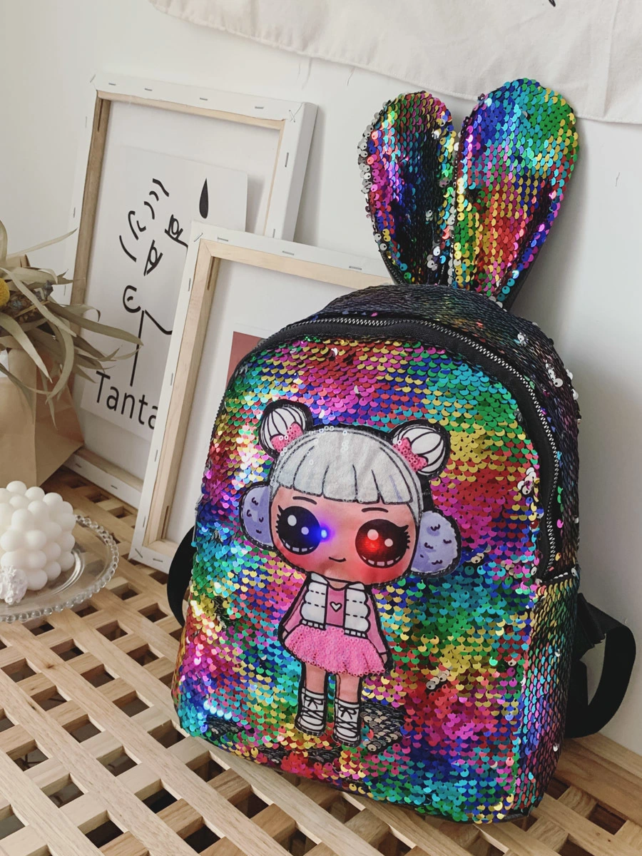 Sequined cartoon bag