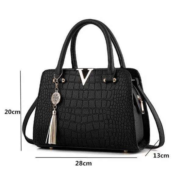 New trend ladies middle-aged slung shoulder mom handbag red bag