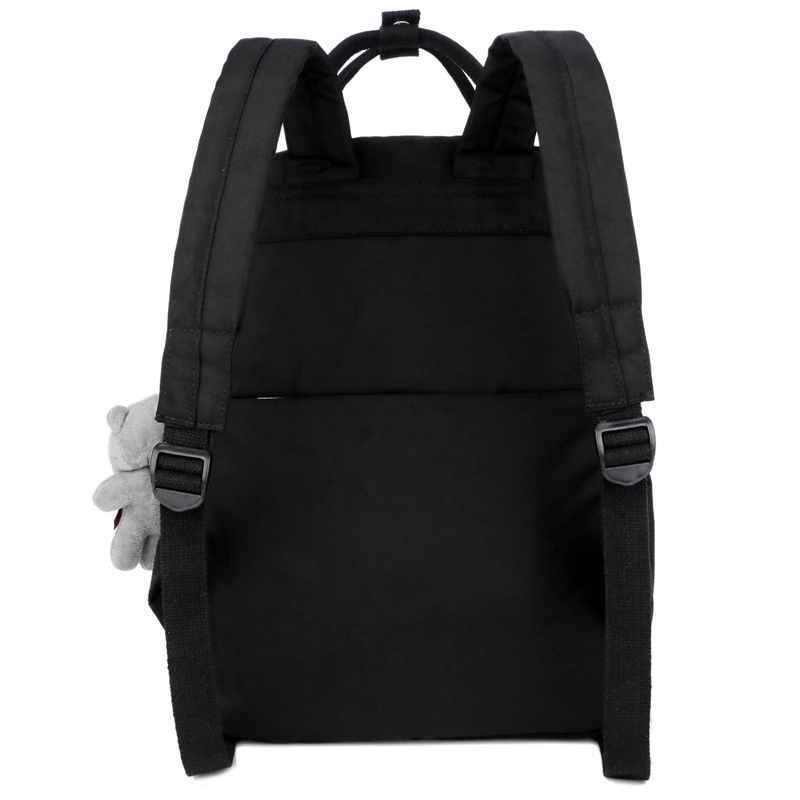 Nylon backpack college wind big school students large capacity multi-function backpack tide