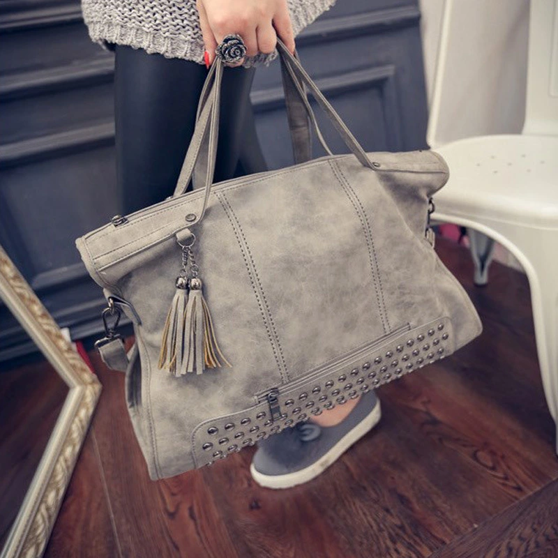 Retro Rivet one-shoulder Messenger Big Bag