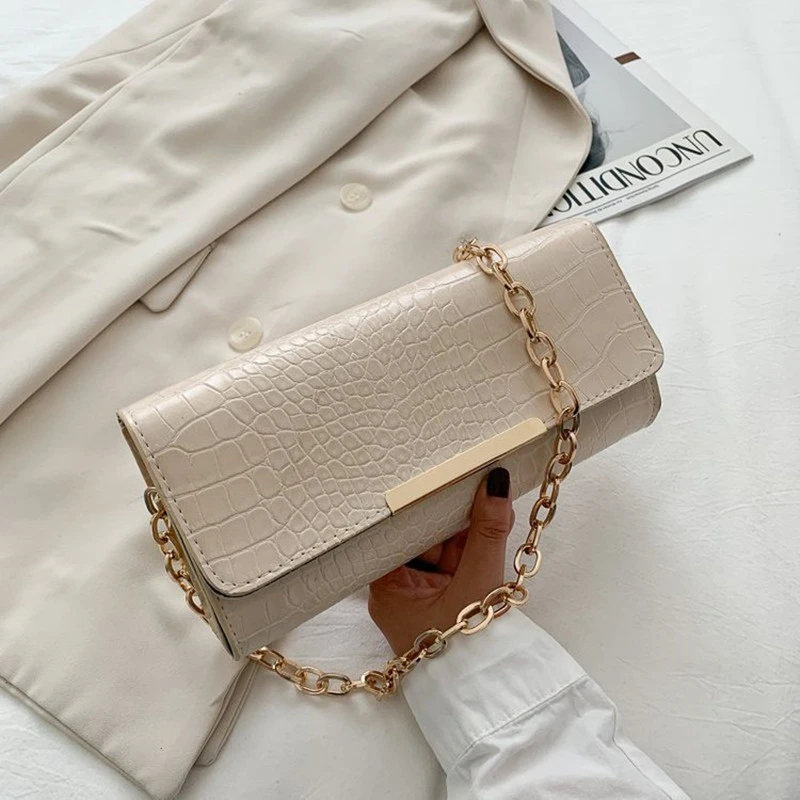 Fashion Simple Solid Color Single Shoulder Small Square Bag