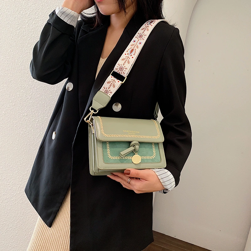 The New Fashion Hit Color Crossbody Small Square Bag