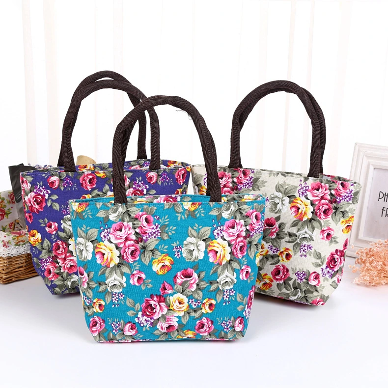 Korean flower hand bag