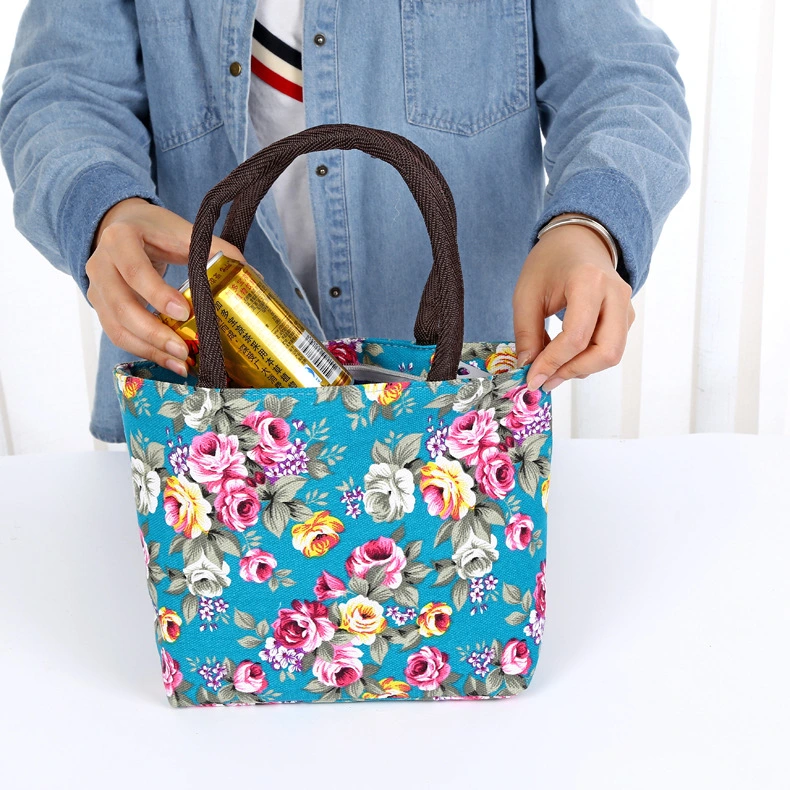 Korean flower hand bag