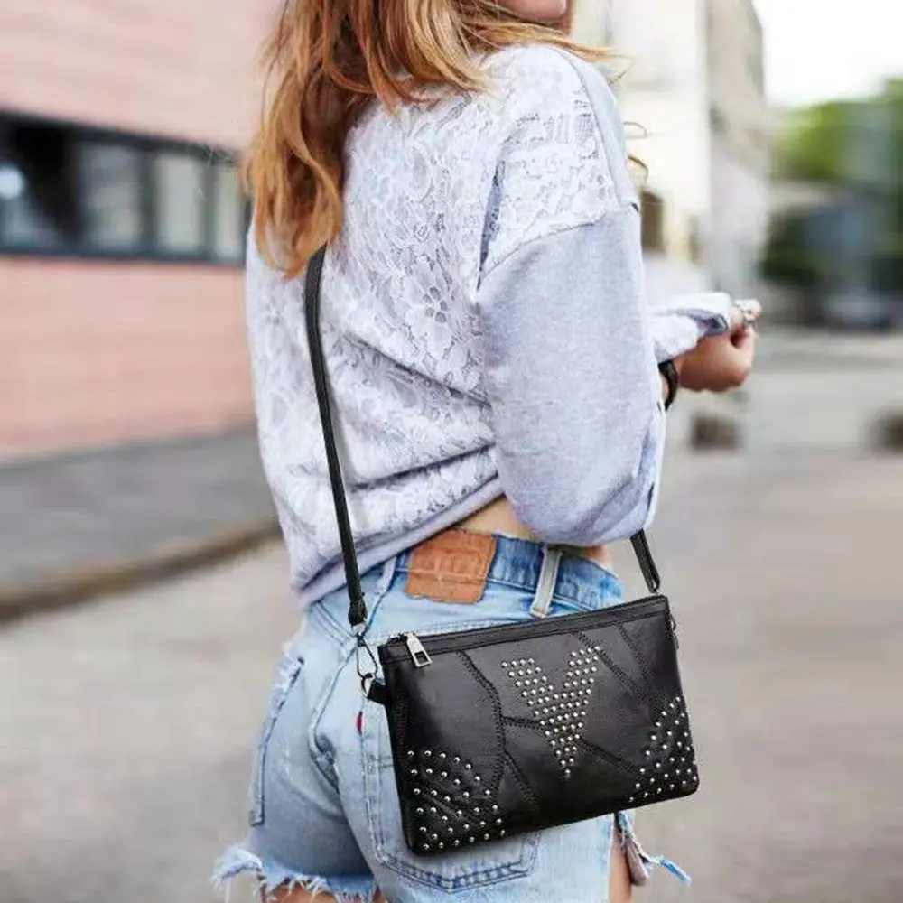 All-match lambskin bag ladies clutch