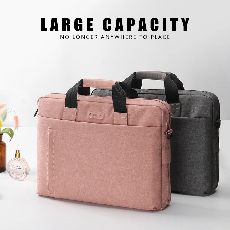 Portable Solid Color Large Capacity Laptop Bag