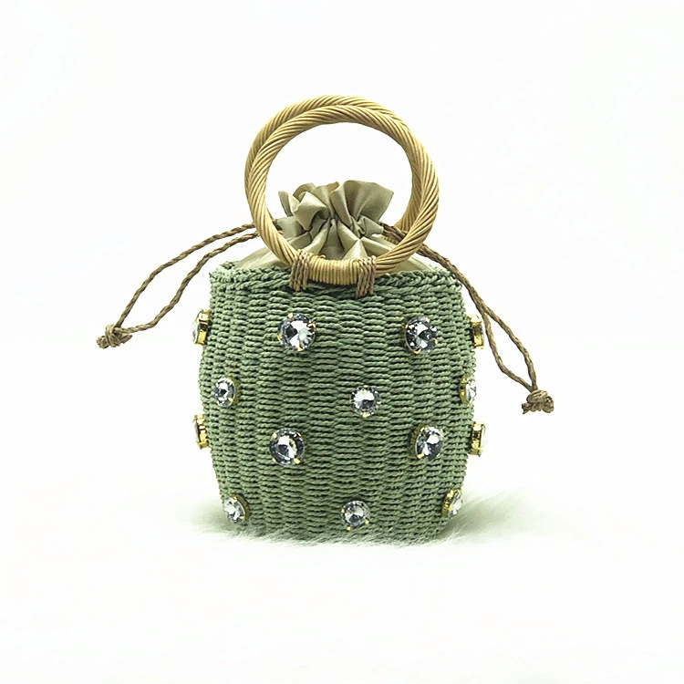 Diamond Straw Bag