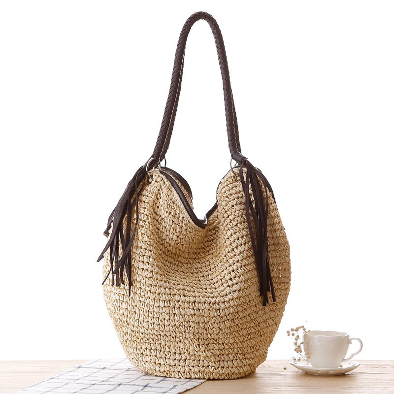 Straw bag new octopus weaving