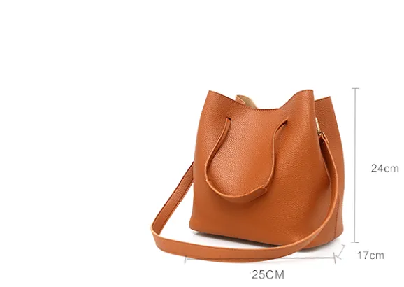 Fashion new pure color mother and daughter bag